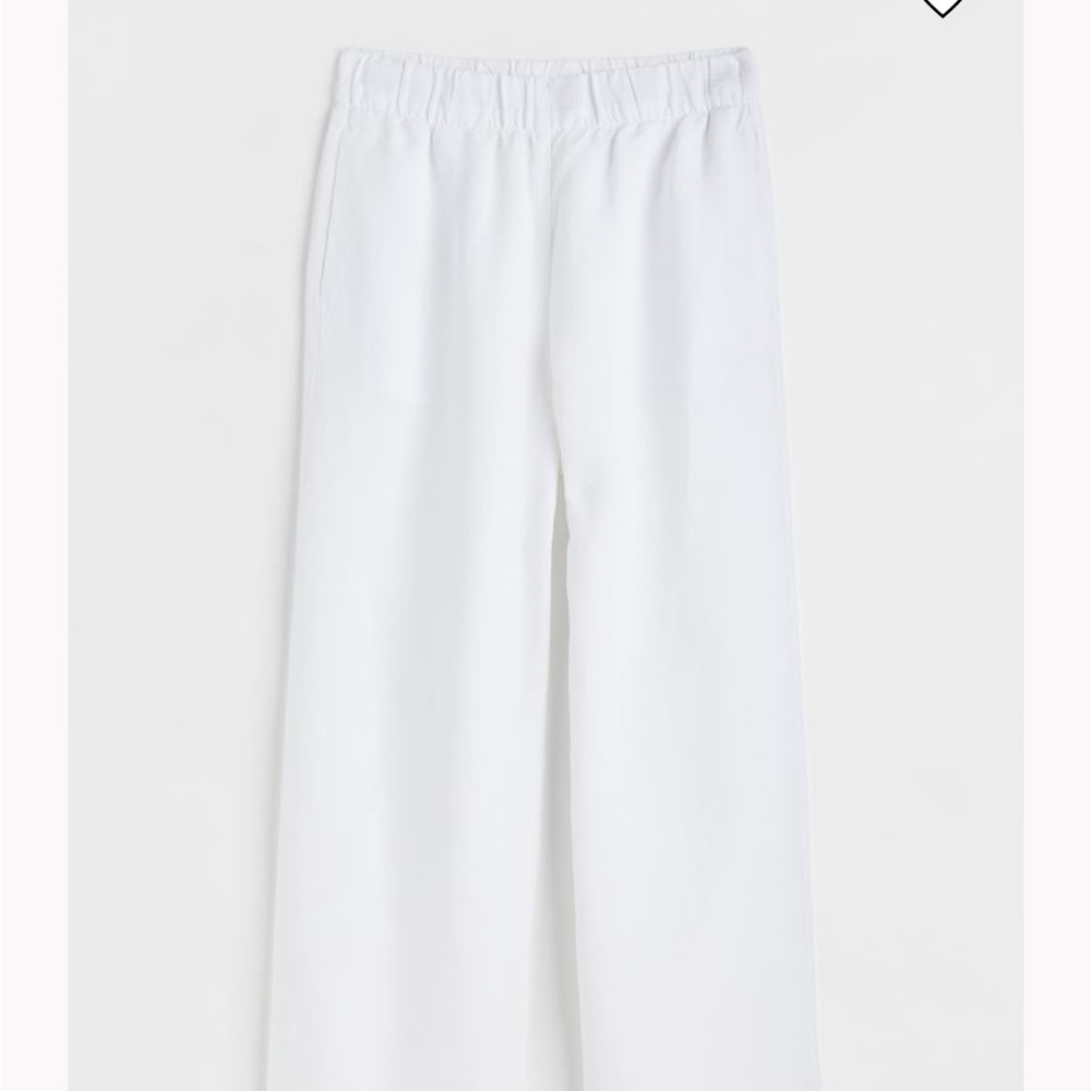 White linen pants